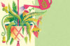 Watering hanging plant, illustration by Melissa Castrillón, from Leaning Toward Light