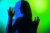 Abstract female body with colors