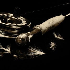 Fly rod, reel, and flies