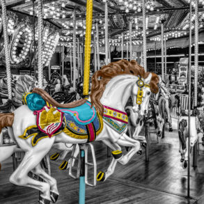 Horse on carousel