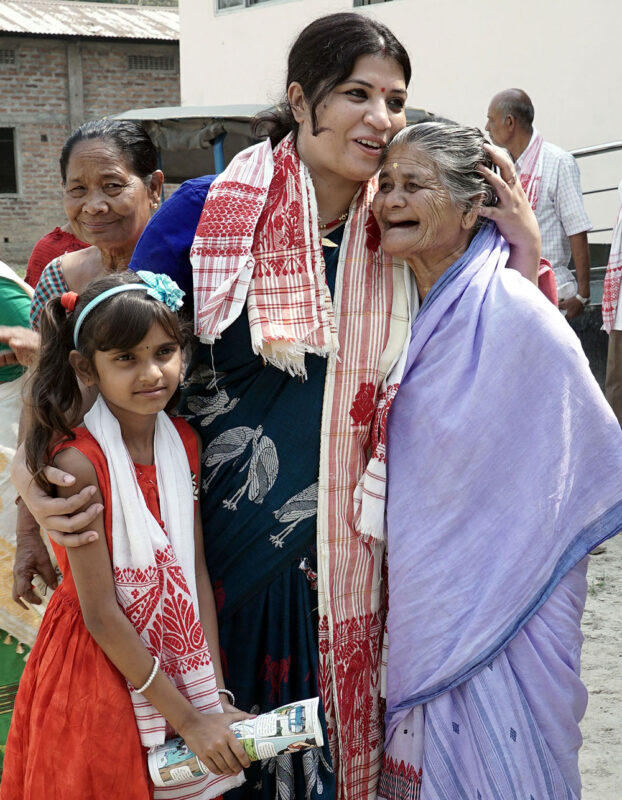 Purnima Devi Barman with women