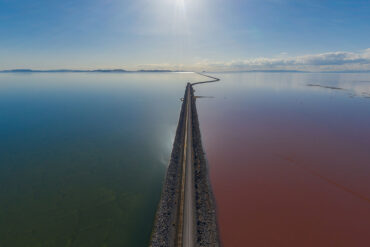 Great Salt Lake causeway