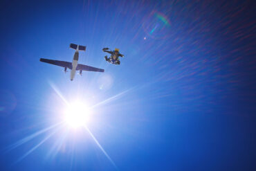 Tandem skydiving