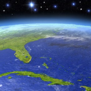 View of Florida peninsula from space