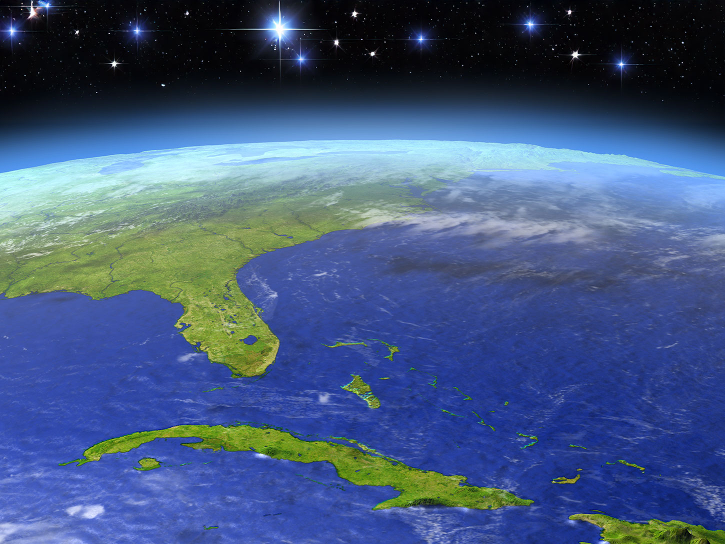 View of Florida peninsula from space