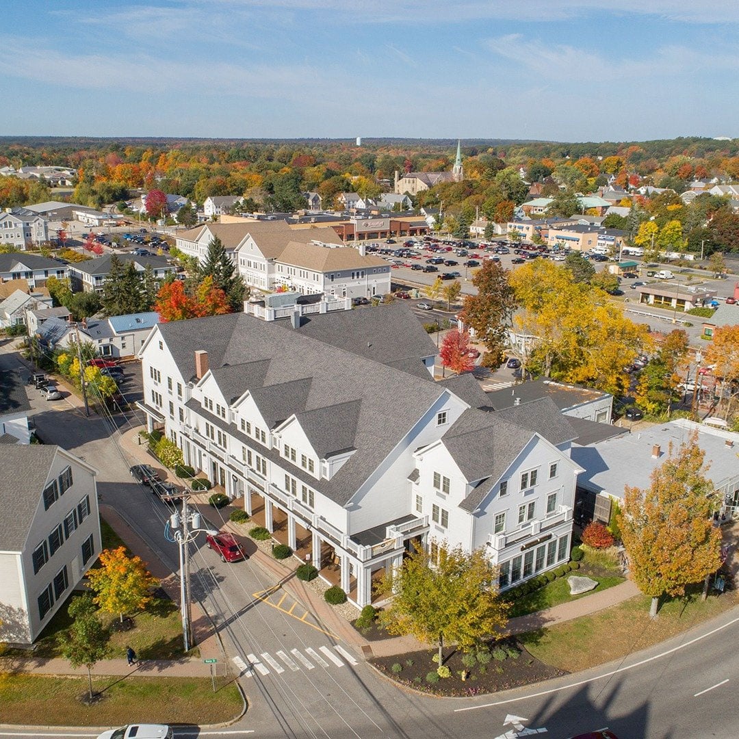 Aerial view of Brunswick Station