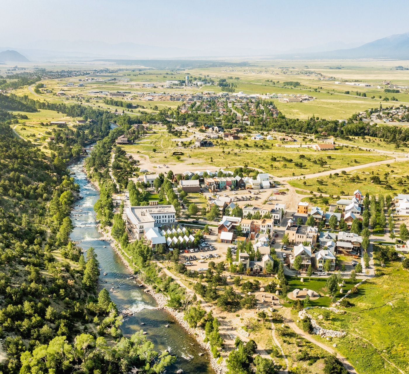 Aerial view of South Main