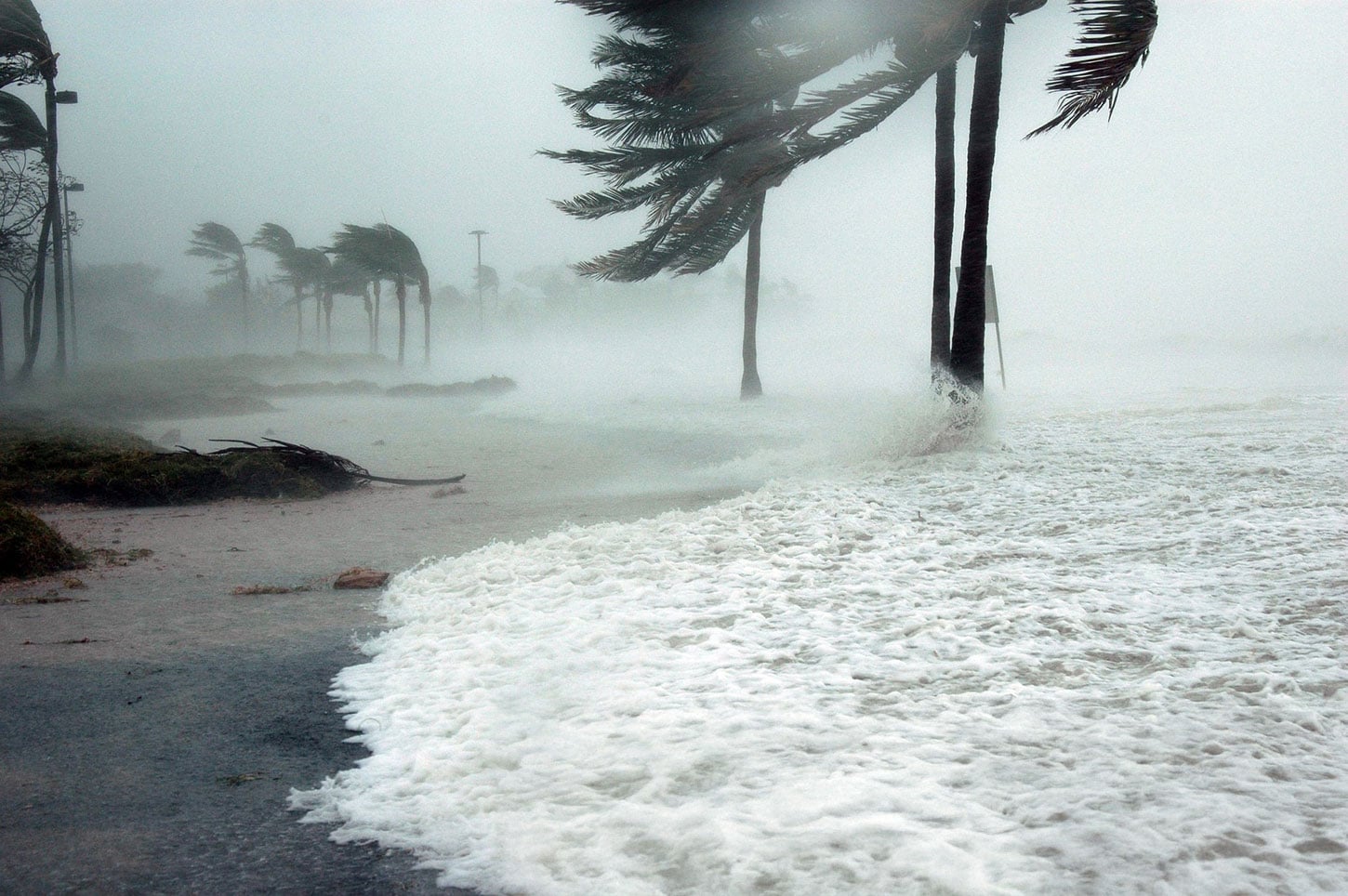 Hurricane at beach