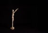 Wooden figure Nazi salute
