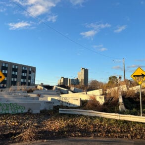 Barriers on the Remnant, autumn afternoon light