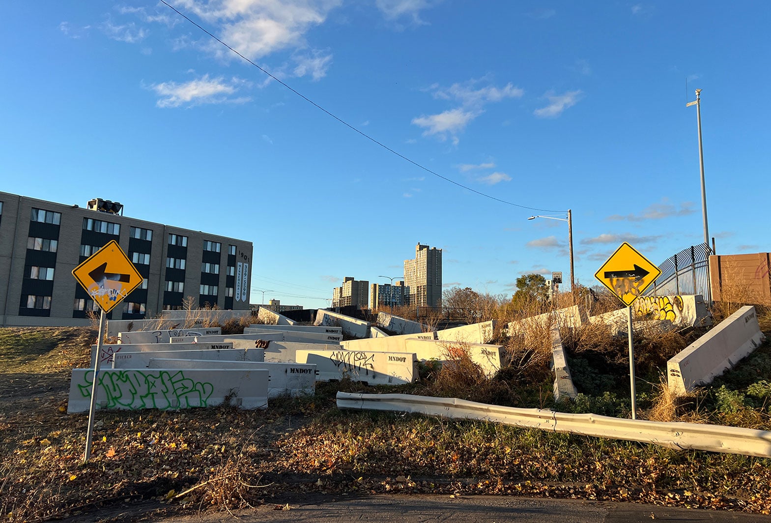 Barriers on the Remnant, autumn afternoon light