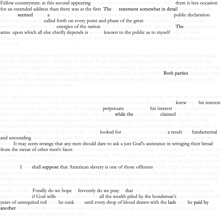 Erasure poem by Chaun Ballard