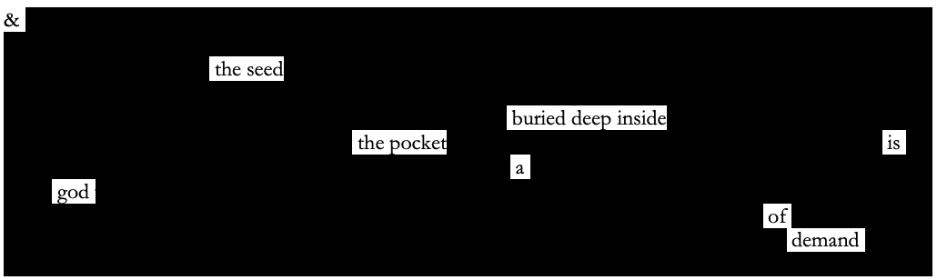 Ars Poetica erasure poem part 3