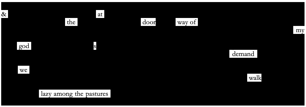 Ars Poetica erasure poem part 4