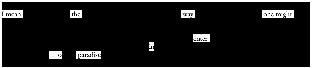 Ars Poetica erasure poem part 5