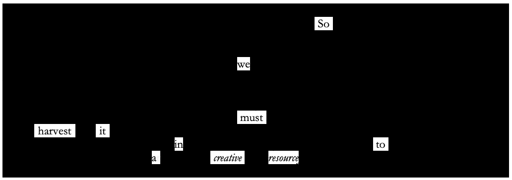 Ars Poetica erasure poem part 7