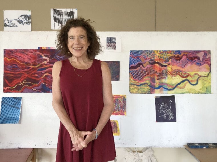 Anne Flash in studio