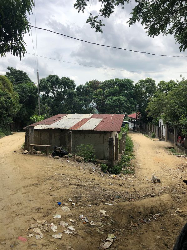 A home susceptible to flooding in San Pedro Sula, Honduras