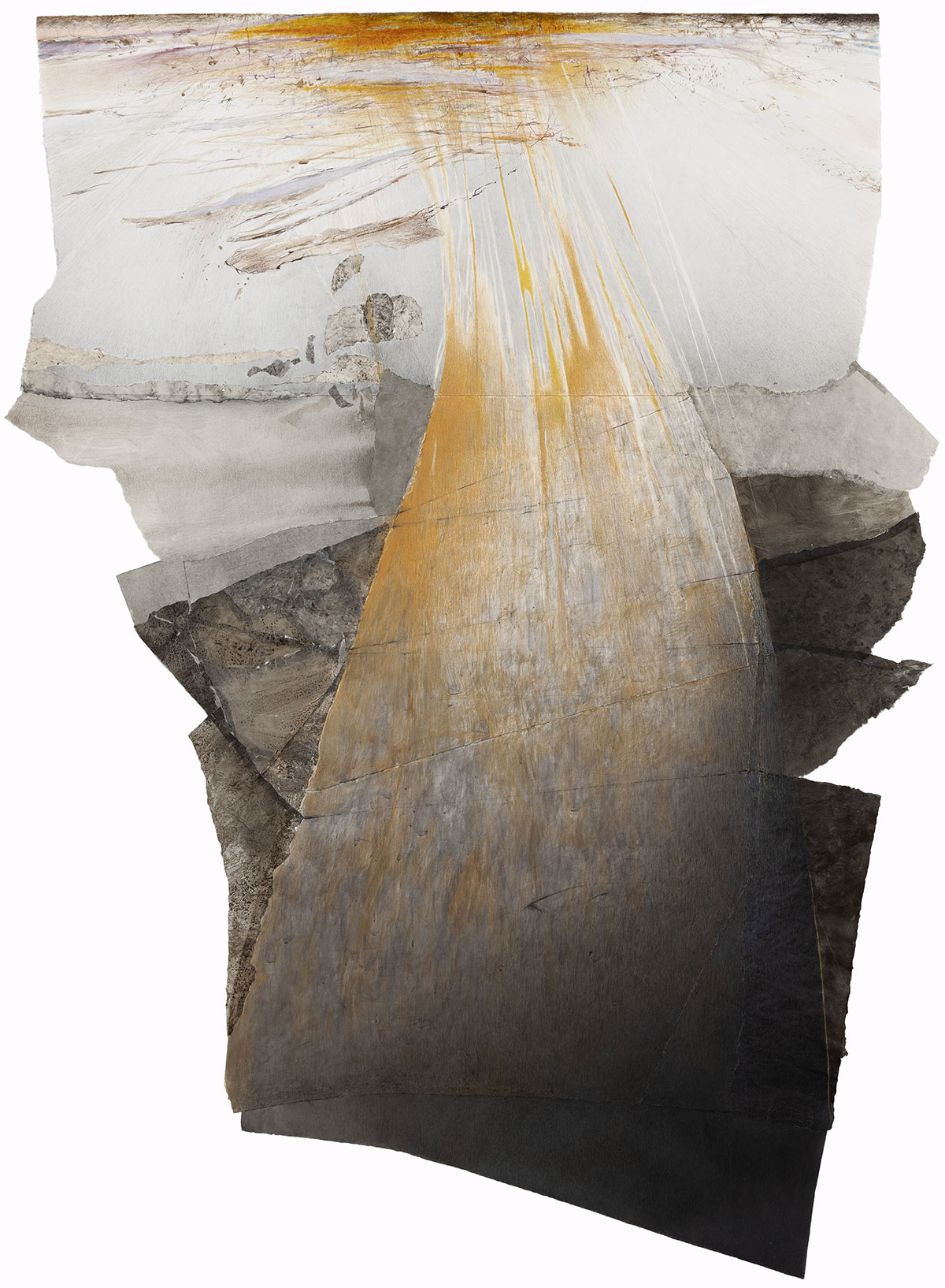 In)Visible Landscapes: Drawings on Collaged Paper - Terrain.org