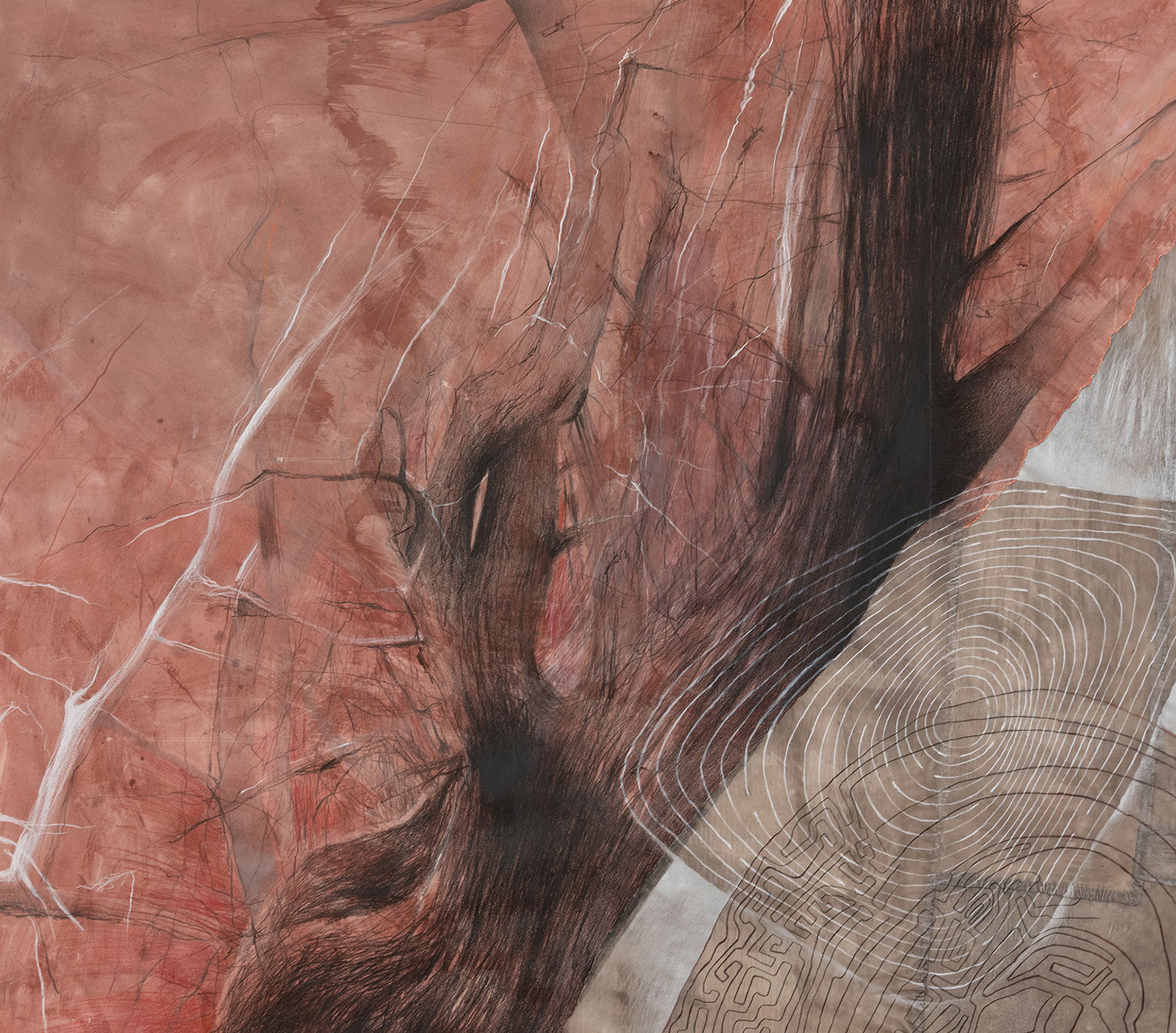 In)Visible Landscapes: Drawings on Collaged Paper - Terrain.org