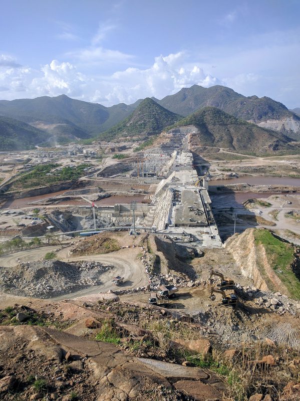 Grand Ethiopian Renaissance Dam from above