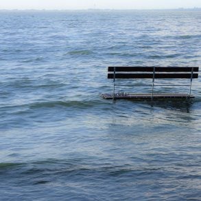 Bench in water
