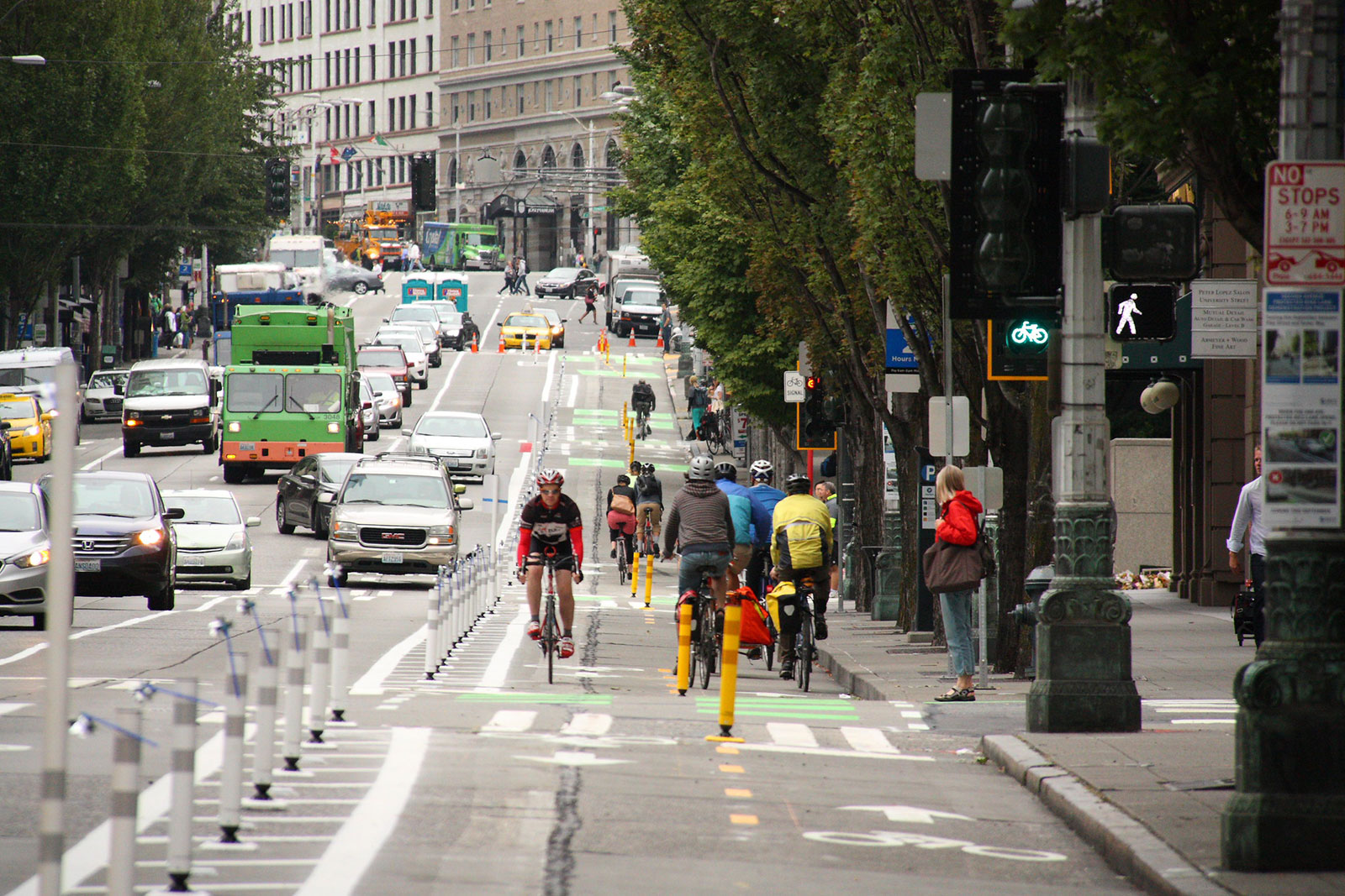 Seattle's Second Avenue Protected Bike Lane