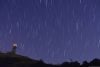 Star trails and tower