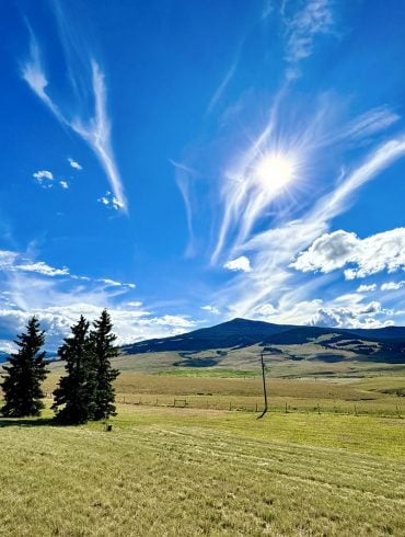 Montana grasslands and mountains