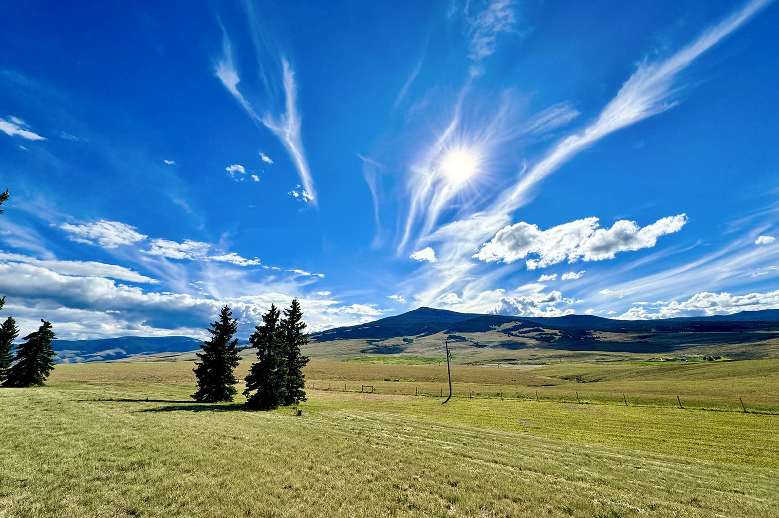 Montana grasslands and mountains
