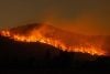 Wildfire on mountain