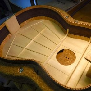 Karl Zuelke's guitar under construction