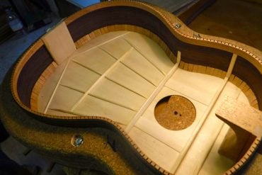 Karl Zuelke's guitar under construction