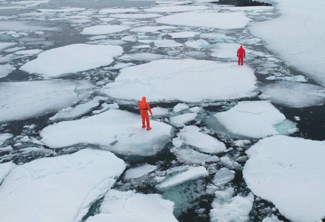 Polar scientists on ice