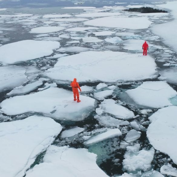 Polar scientists on ice