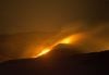 Wildfire at night